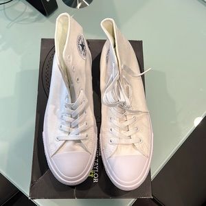 Men’s Converse white high top sneakers